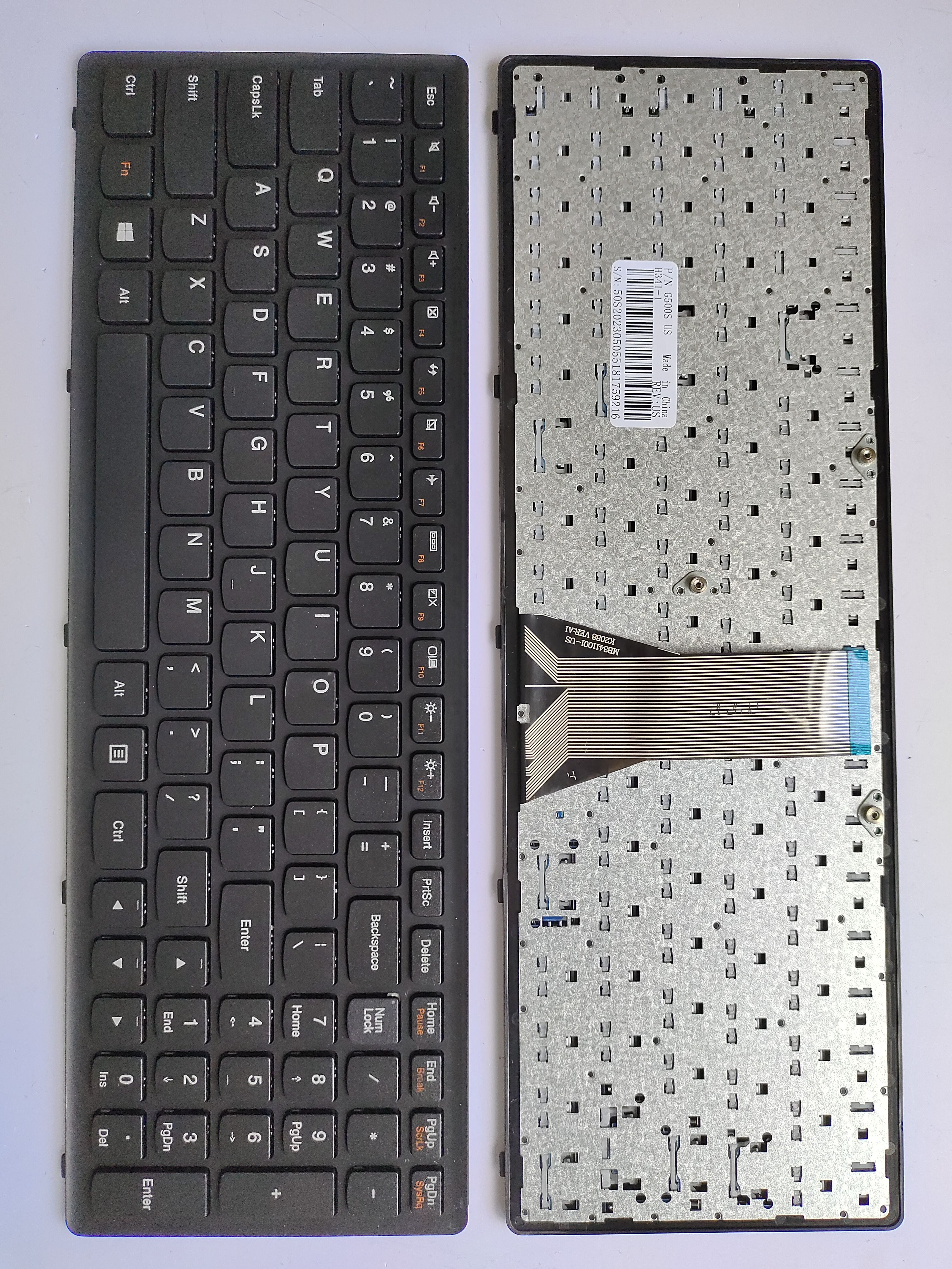 Picture of New Replacement Laptop Keyboard For LENOVO G500S BLACK FRAME BLACK (OEM) US Layout